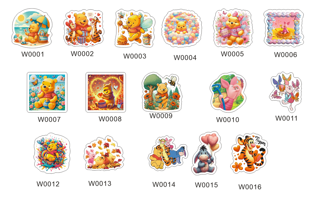 维尼熊 → Winnie the Pooh，Selectable Base Color(Order Online Now)4cm