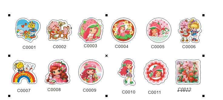 “草莓女孩” → “Strawberry Girl”，Selectable Base Color(Order Online Now)4cm