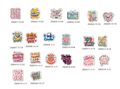 标语文字---glitter acrylic slogan pieces，Selectable Base Color(Order Online Now)4cm