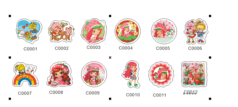 “草莓女孩” → “Strawberry Girl”，Selectable Base Color(Order Online Now)4cm