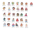 公主---princess DIY pieces，Selectable Base Color(Order Online Now)4cm